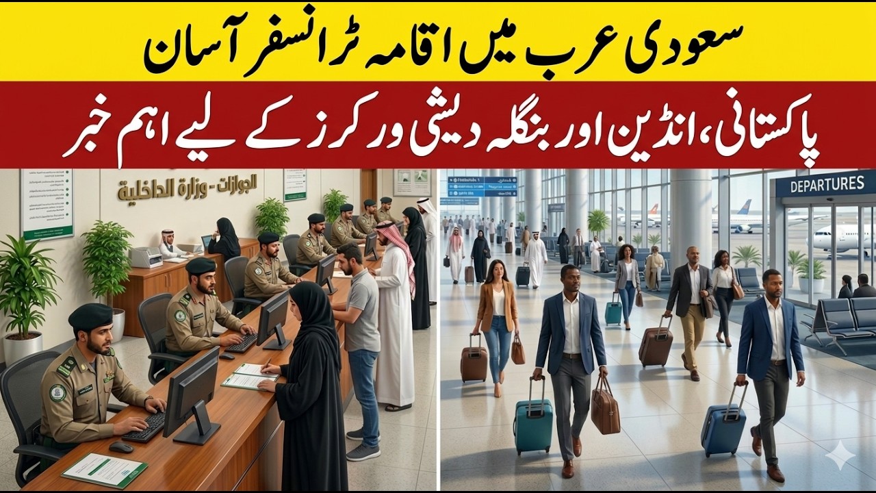 Saudi Arabia Iqama Transfer | Saudi Mein Pakistani, Indian & Bangladeshi Workers Steps