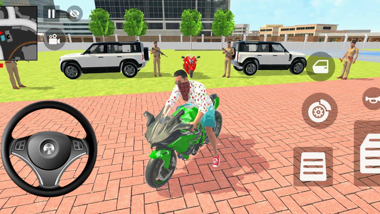 Franklin Buy 2️⃣ Red bike and 2️⃣ Defender in Indian thept auto simulator Gameplay 🎮
