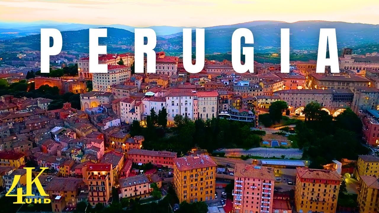 Perugia , Italy 🇮🇹 4K UHD | Drone Footage
