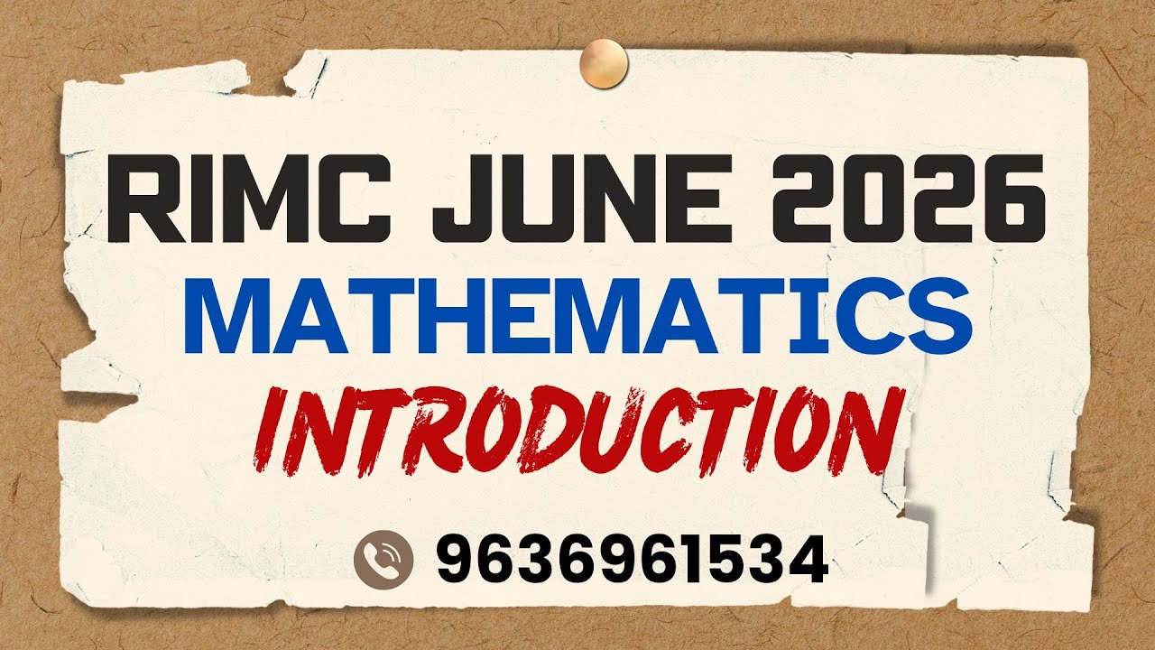 RIMC June 2026 Mathematics Introduction Class | Lakshya Academy