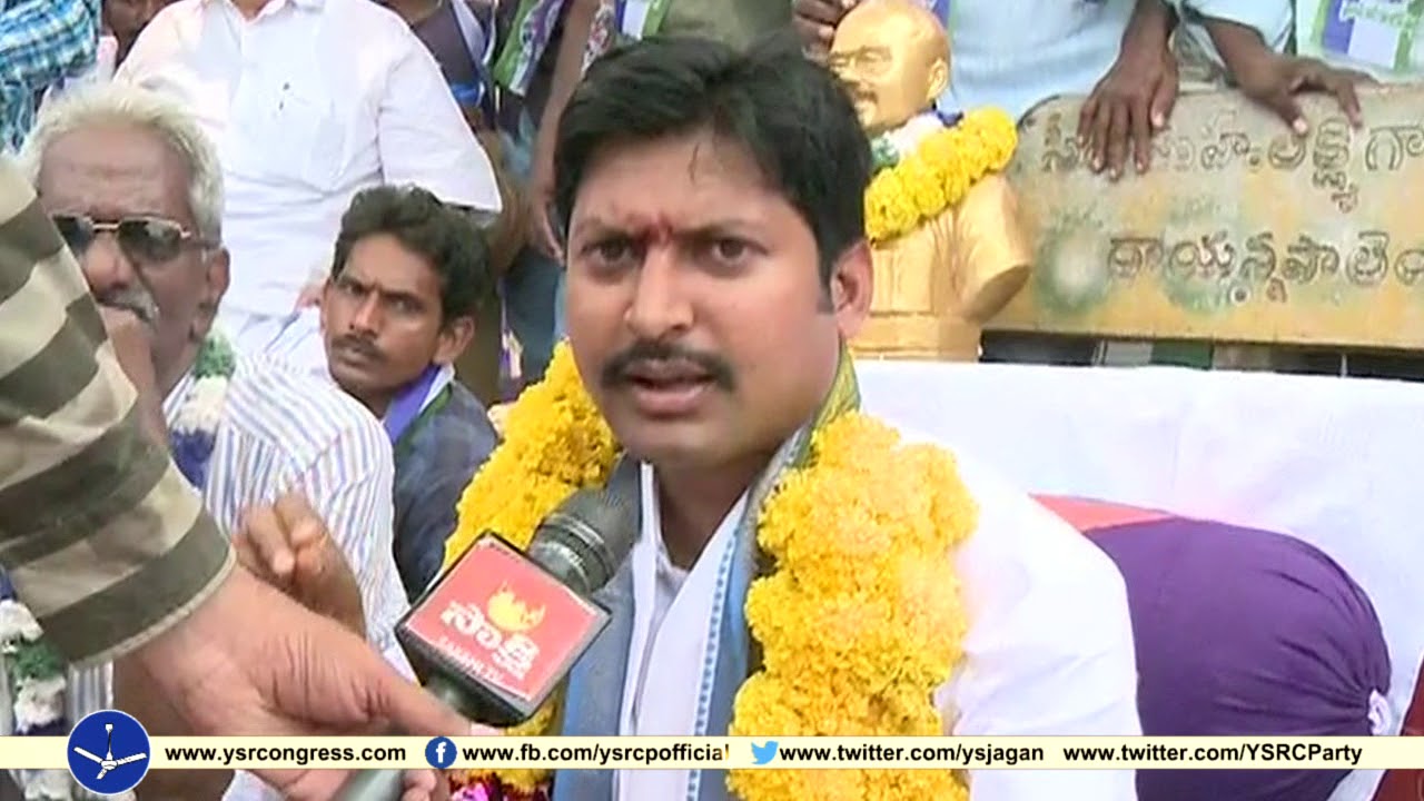 Denduluru : YSRCP Leader Abbai Chowdary in Hunger strike against YDP MLA Chintamaneni illegal mining