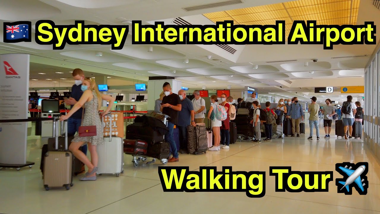 【4K】 🇦🇺✈️ SYDNEY INTERNATIONAL AIRPORT WALK | Sydney Walking Tour | Australia