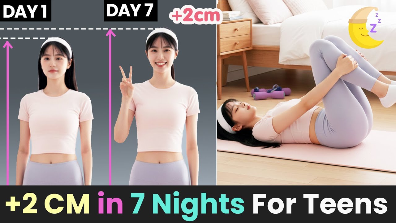 Teens (12&ndash;18) Grow Taller While Sleeping! 😴 | 7-Night Height Boost Challenge