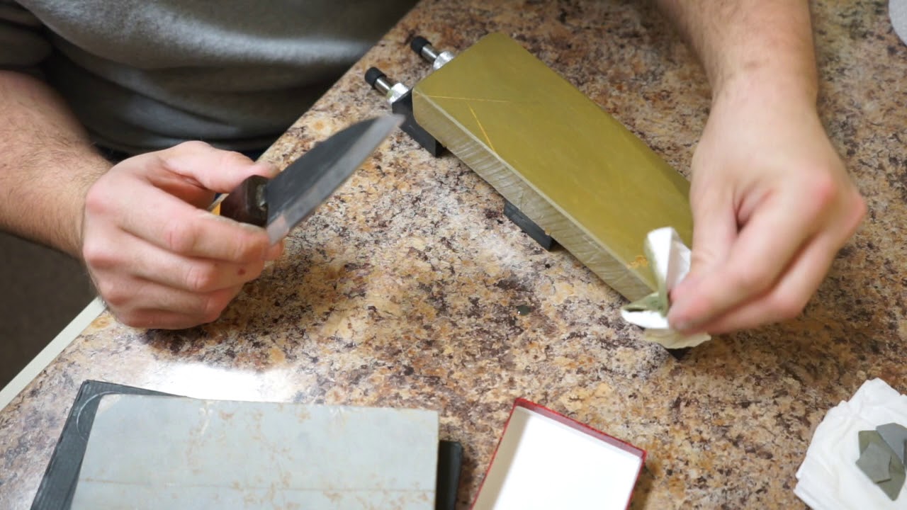 How To: Polish a Single Bevel Knife to Kasumi Finish with Fingerstones
