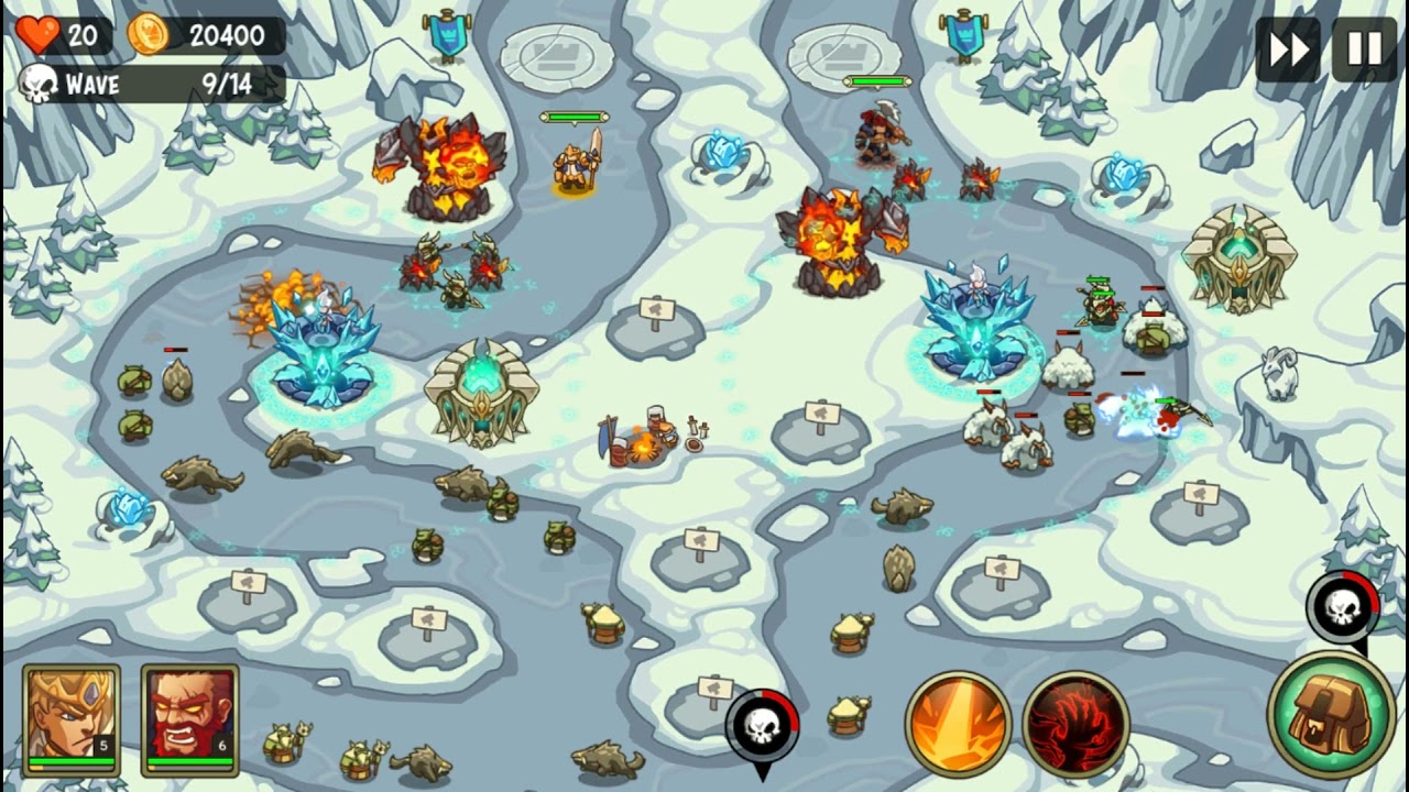 Empire Warriors TD -  Stage 13 (The Ice Trolls' Lair)