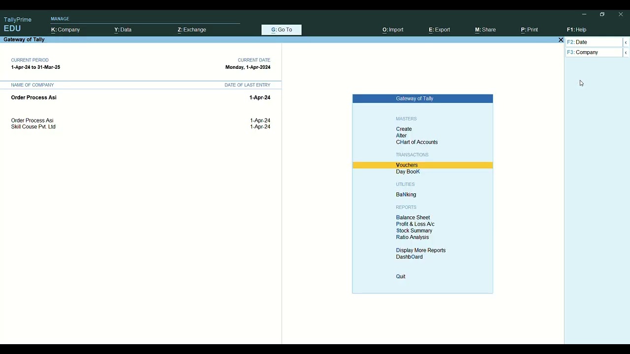 PURCHASE AND SALES ORDER PROCESSING