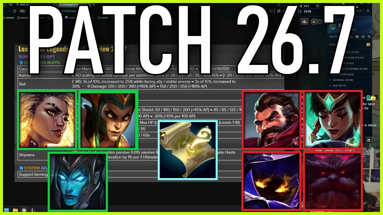 Nemesis reacts to FULL PATCH PREVIEW 26.7! SUPPORT QUEST CHANGES!