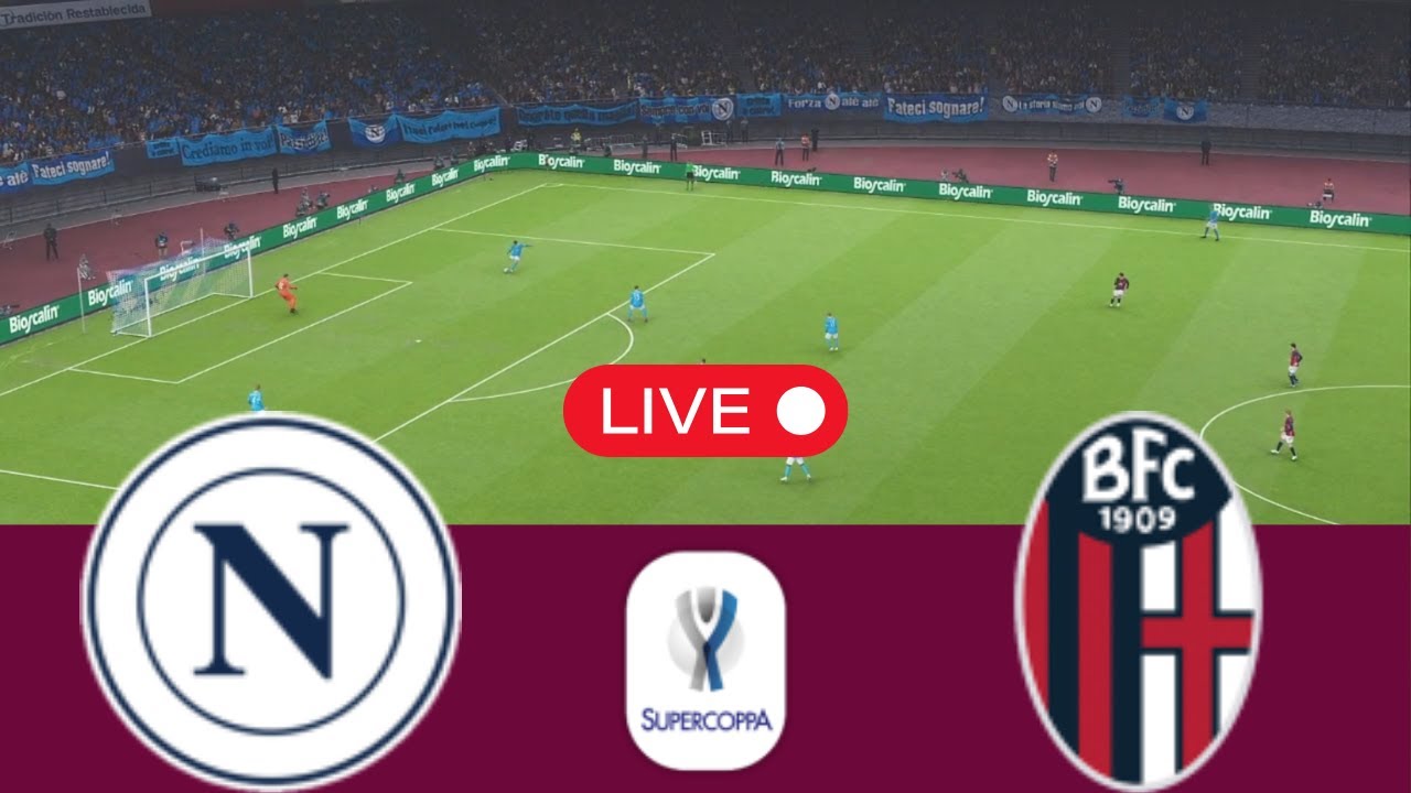 LIVE Napoli vs Bologna | Super Cup 2025 - Video Game Simulation