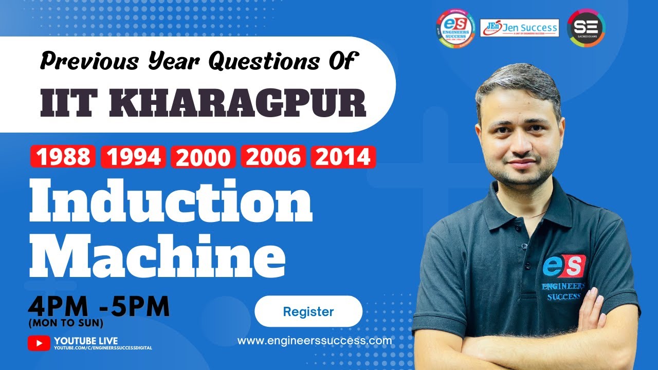 Induction Machine | Previous Year GATE Questions| IIT Kharagpur | GATE 2022| PYQ| ELECTRICAL ENG| EE