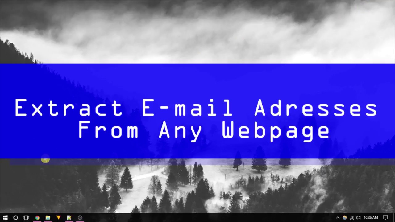Extract Email Addresses From Any Webpage