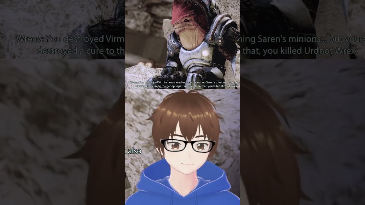 It was not my fault you can blame Ashely #masseffect2 #shorts #vtuber