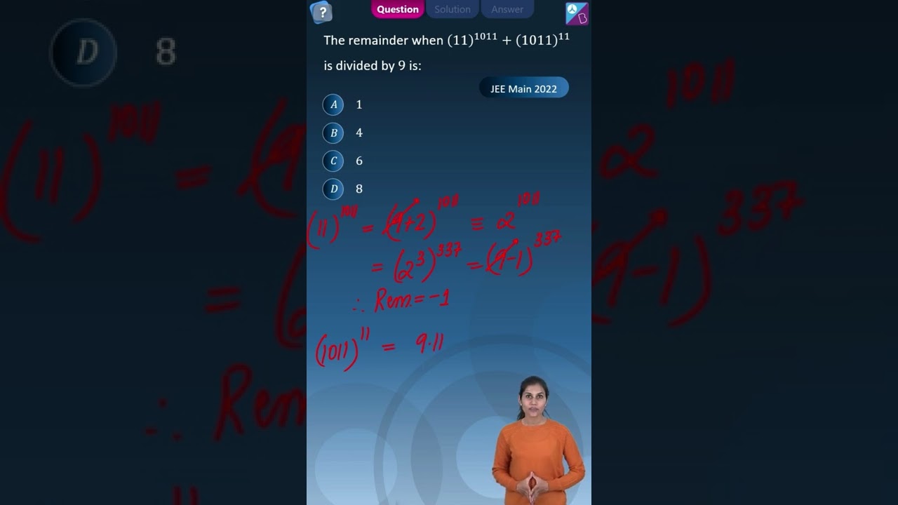 Finding Remainder using Binomial Theorem | Frequently asked Problems in JEE Exam | JEE Main 2023/24