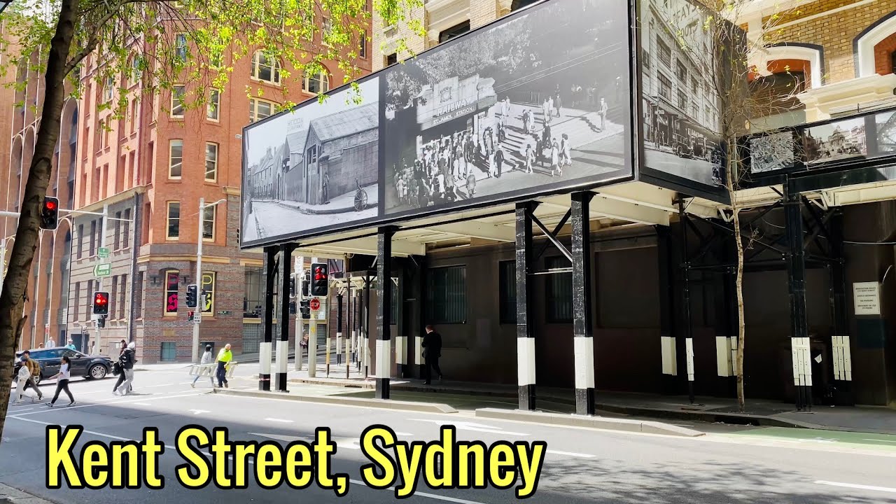 Walking tour along Kent Street from Liverpool Street | Sydney Australia Sep 2022