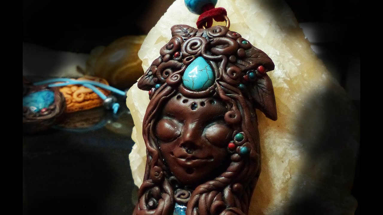 Polymer Clay (06) Pendant tutorial - Mother Earth Goddess