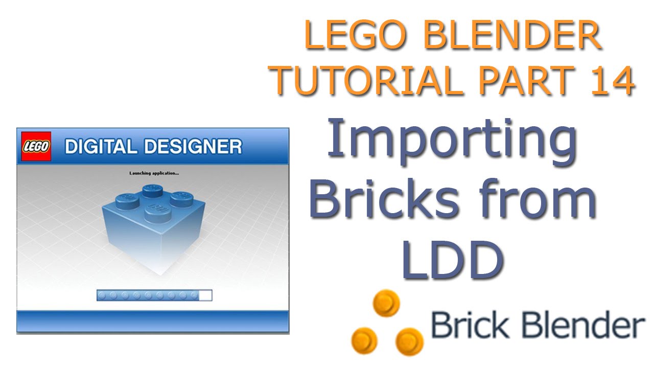 LEGO Blender Tutorial   Part 14 Import Parts from LDD Into Blender