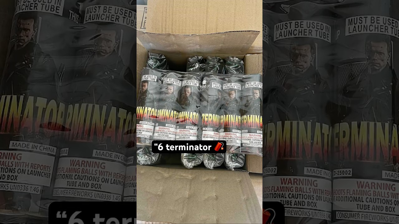 &ldquo;6 terminator canister shell 🧨 #fireworks #pyrotechnics #pyro #firework #salute #2025shorts