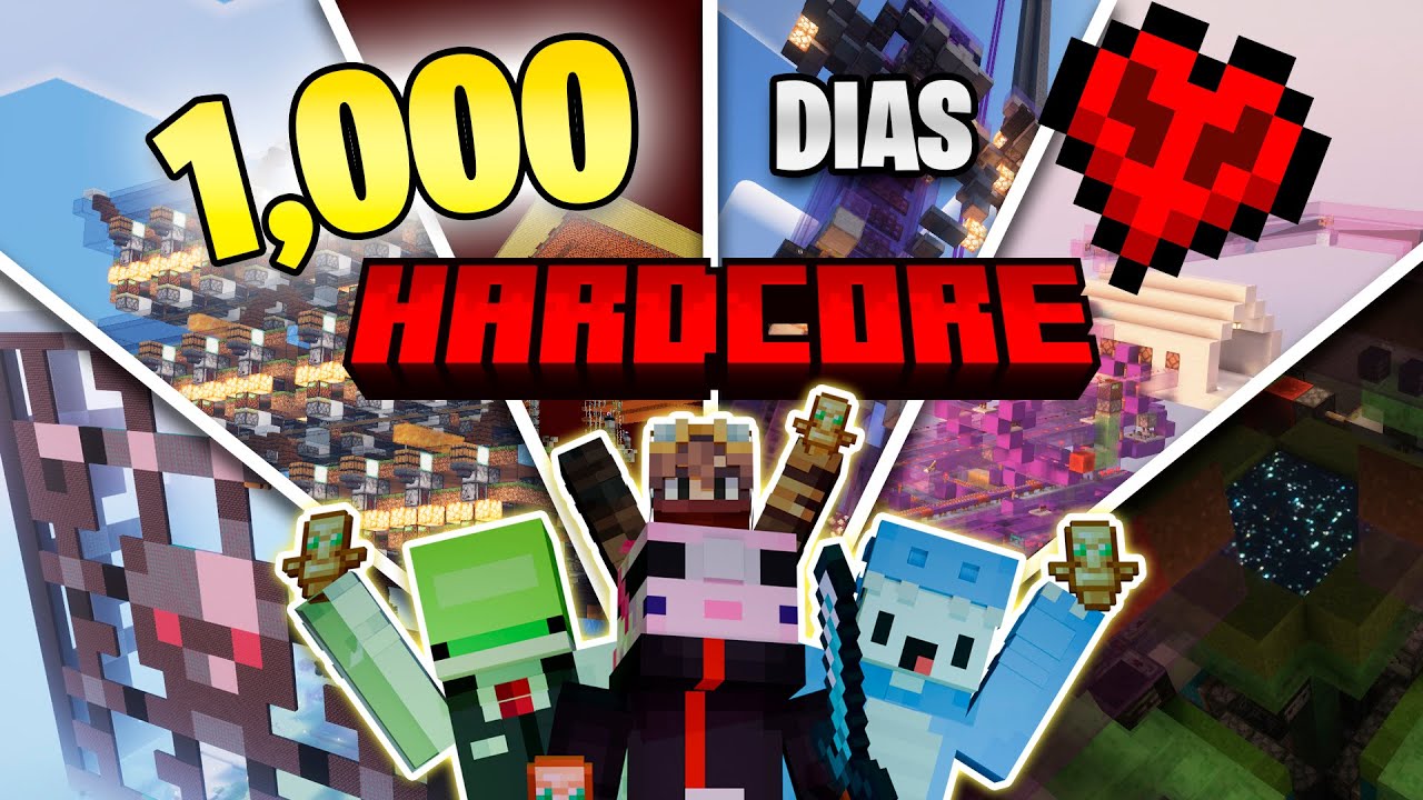 ✅Sobrevivimos 1,000 D&iacute;as en Minecraft HARDCORE || PELICULA COMPLETA
