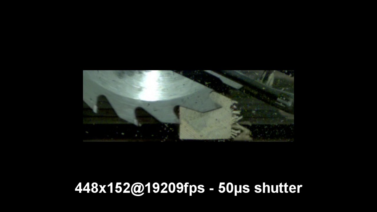 Chronos 1.4 - circular saw 1,500 to 38,000 fps (Production version!)