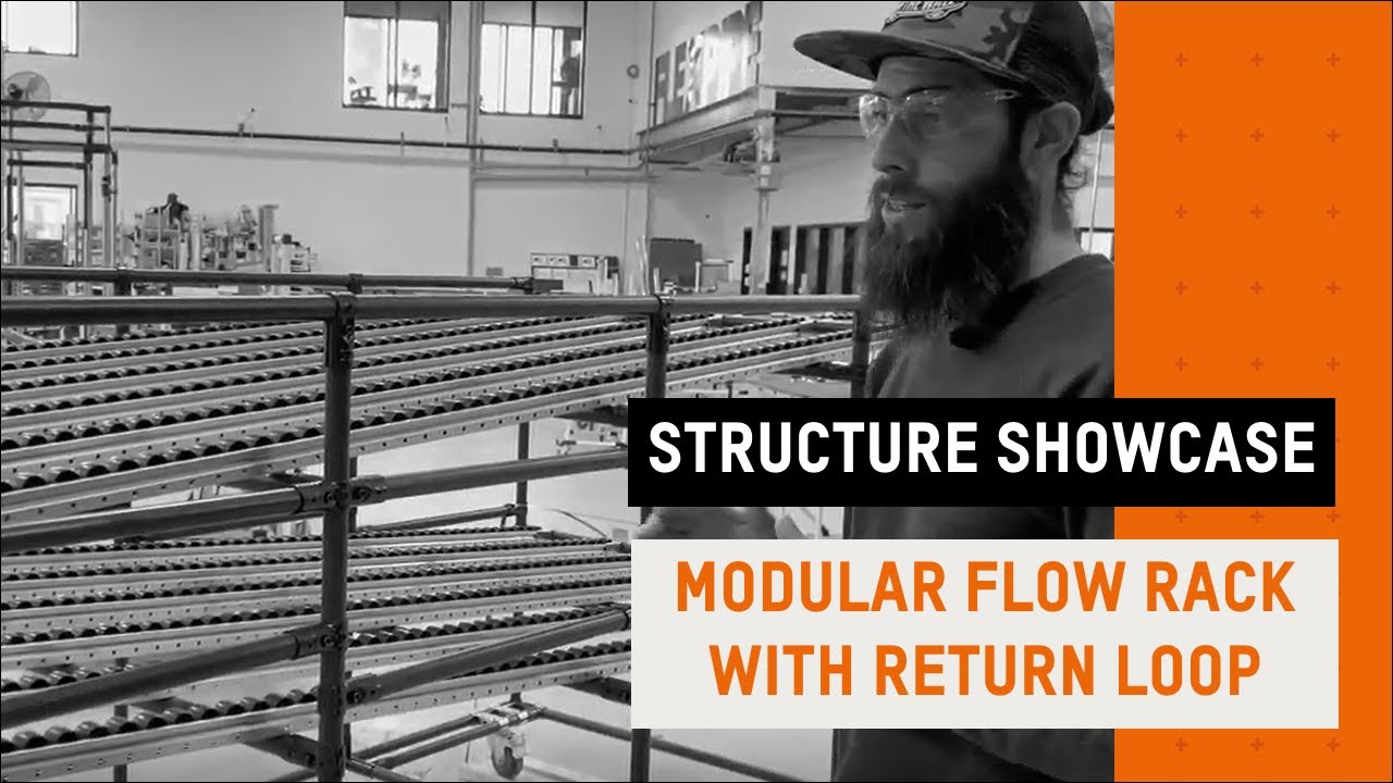 🌟 Modular Flow Rack with Return Loop | Structure showcase