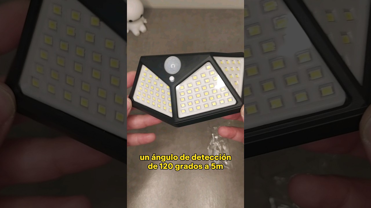 Luz LED Solar de pared para exteriores #solarled #solarledlight #ledsolar #luzsolar