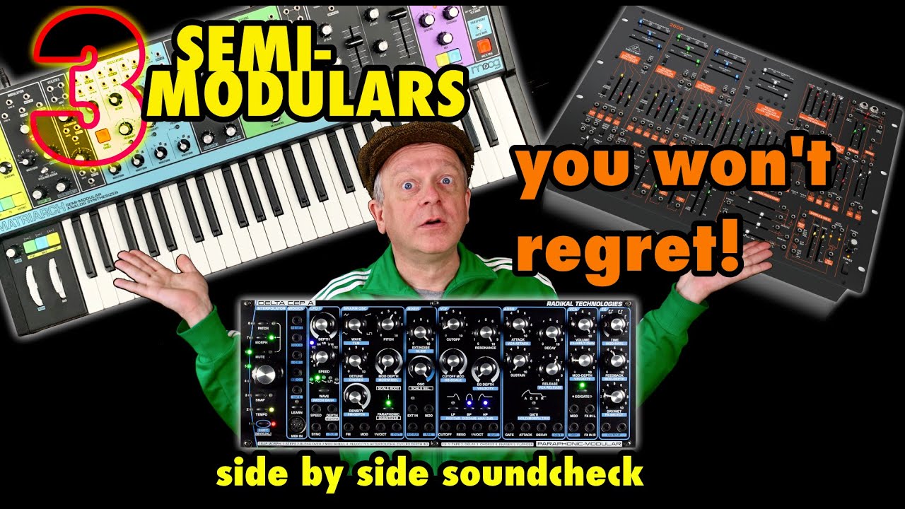 Moog Matriarch - Radikal Delta CEP A - Behringer B2600 - the ultimate semi modular comparison!