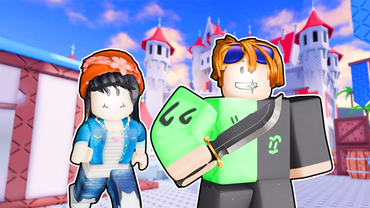 JOGANDO AFIADO COM A MINHA IRMÃ NO ROBLOX