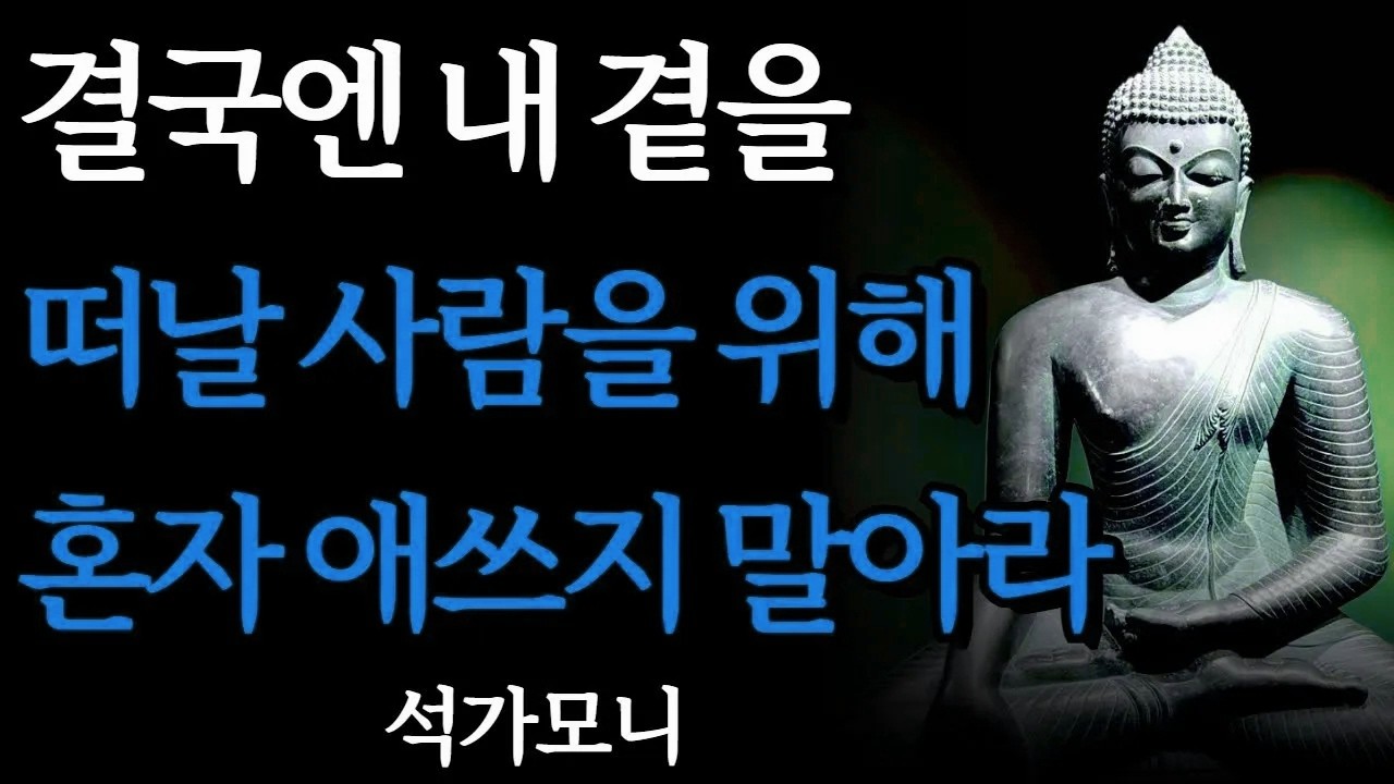 결국엔 나를 떠날 사람을 위해 애쓰지 마라 I 추잡한 습관을 고치는 방법 I 부처님 말씀 I 석가모니ㅣ오디오북ㅣ처세술ㅣ명언ㅣ인간관계ㅣ철학ㅣ낭독ㅣ격언
