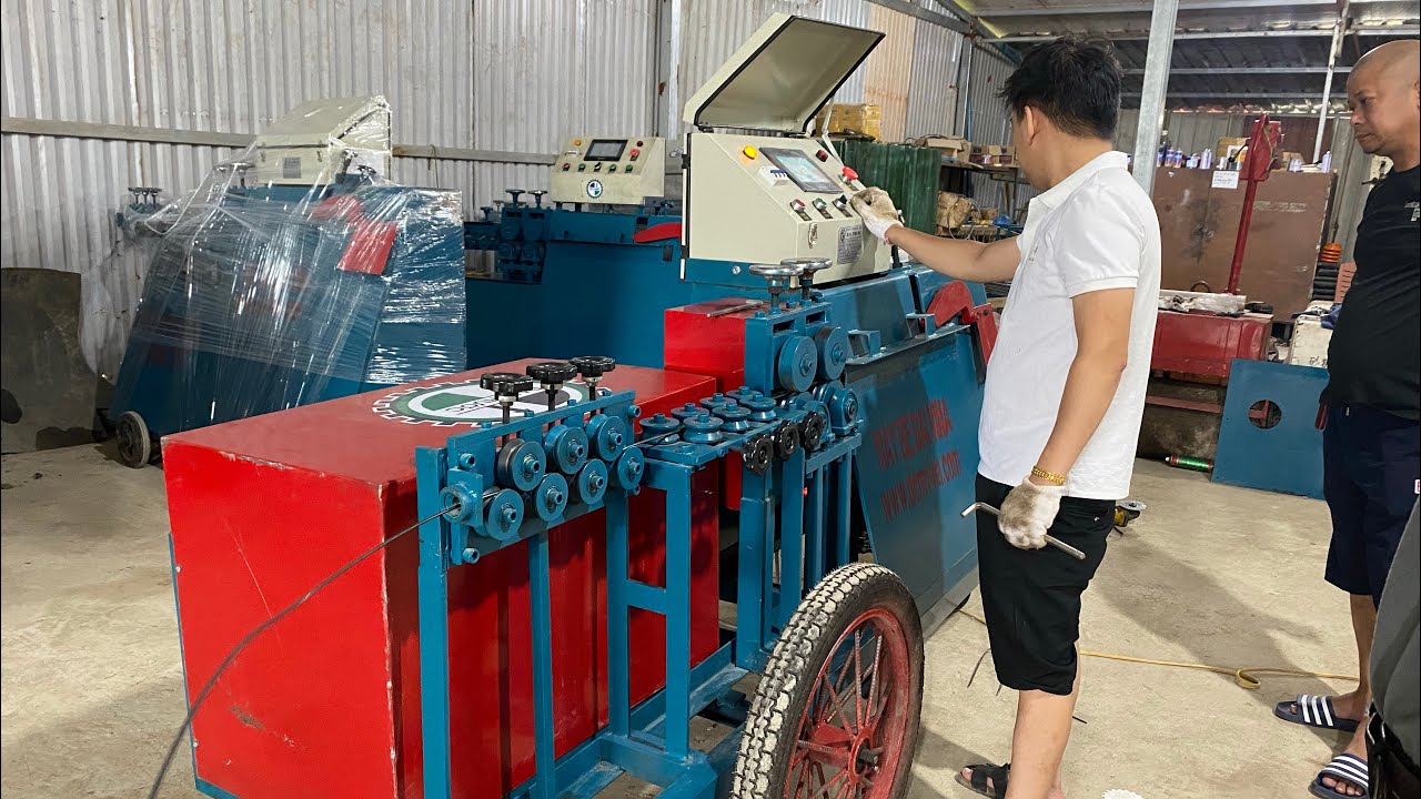 🔴 Siêu Chất Lượng - Máy Bẻ Đai Sắt Tự Động Đại Phước Loại Có Bánh Xe Mini