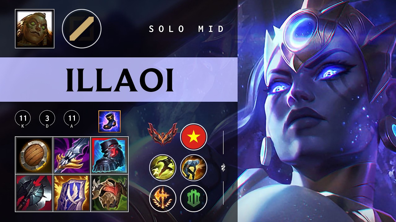 Illaoi Mid vs Galio - VN Grandmaster Patch 26.03