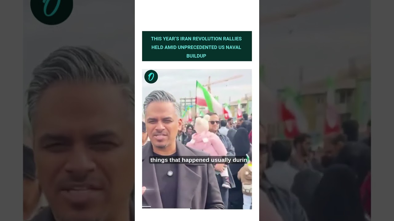 US Iran War: Iranians Rally Amid Unprecedented US Naval Buildup| US Warships in Iran #shorts