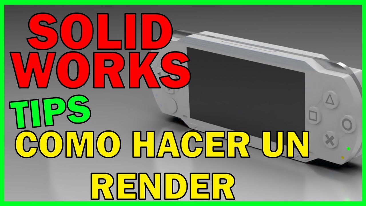 COMO HACER un RENDER en SOLIDWORKS