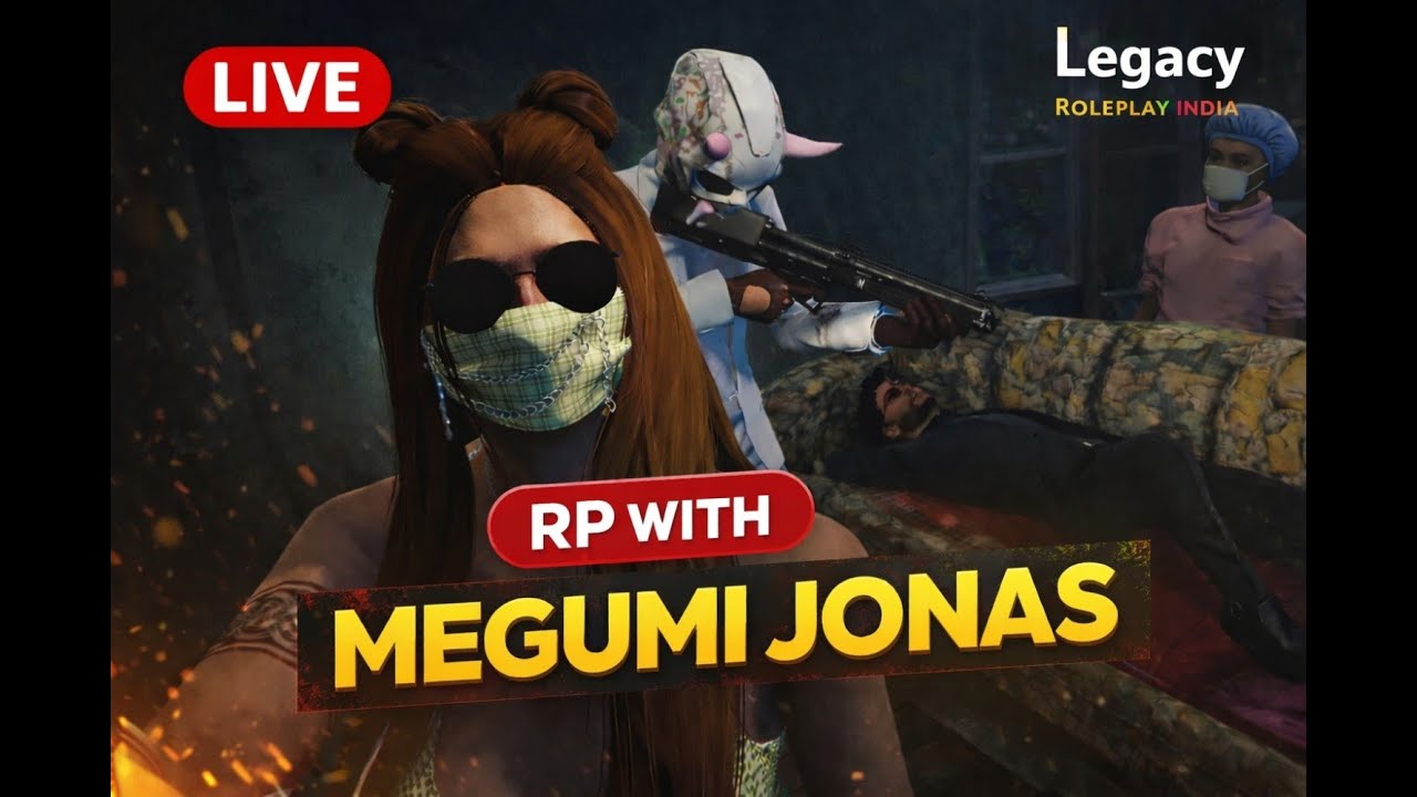 Megumi Jonas is Live | Legacy Roleplay India | LIVE 🔴 #kungfumeghna