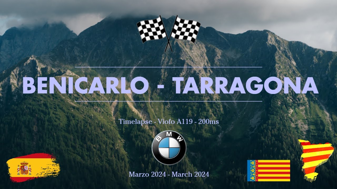 Ruta Benicarlo (🇪🇸) - Tarragona (🇪🇸) (Timelapse)