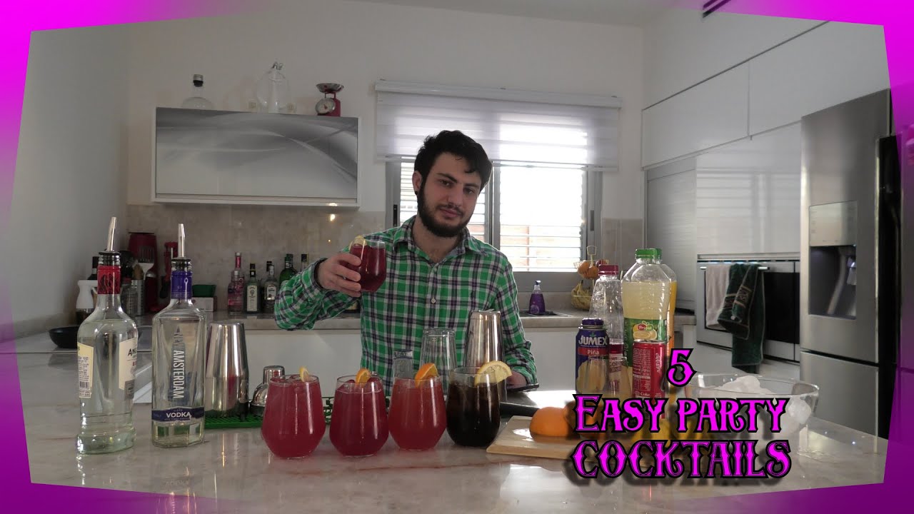 5 קוקטיילים הכי קלים ופשוטים לכל מסיבה | KC The Alcoholic