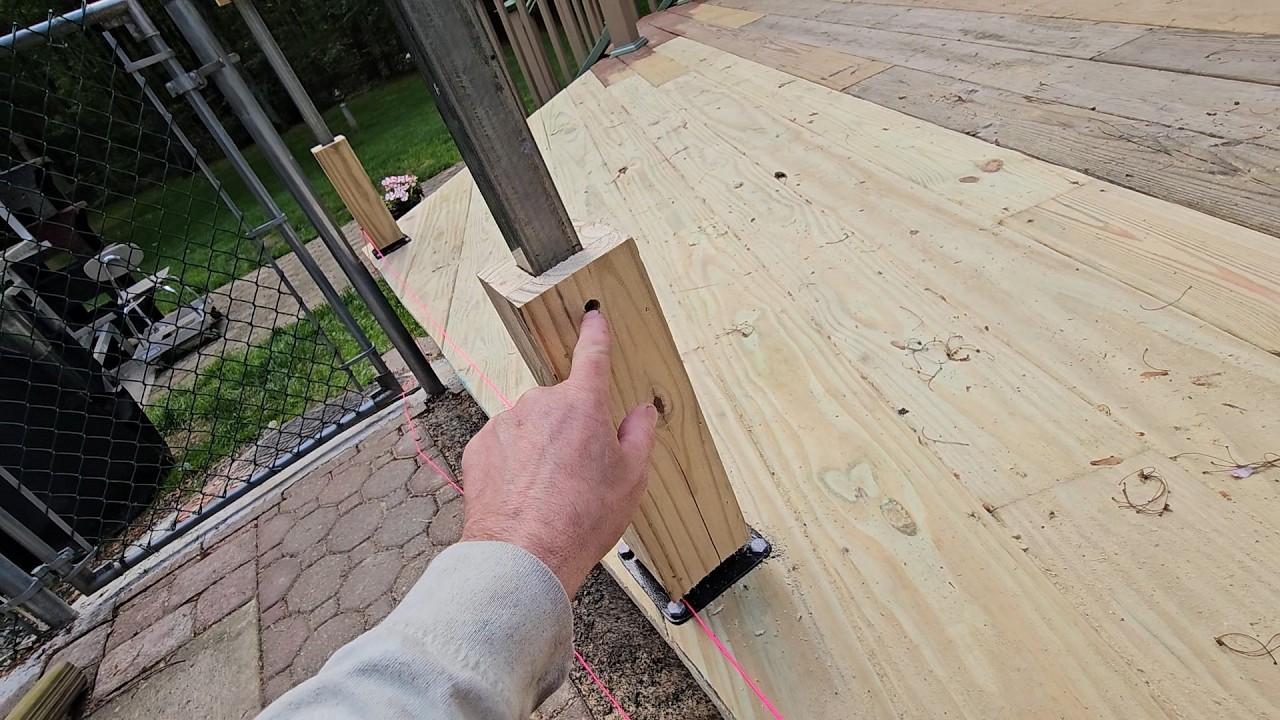 Make Your Own Deck Post Anchors For Any Vinyl Railings.