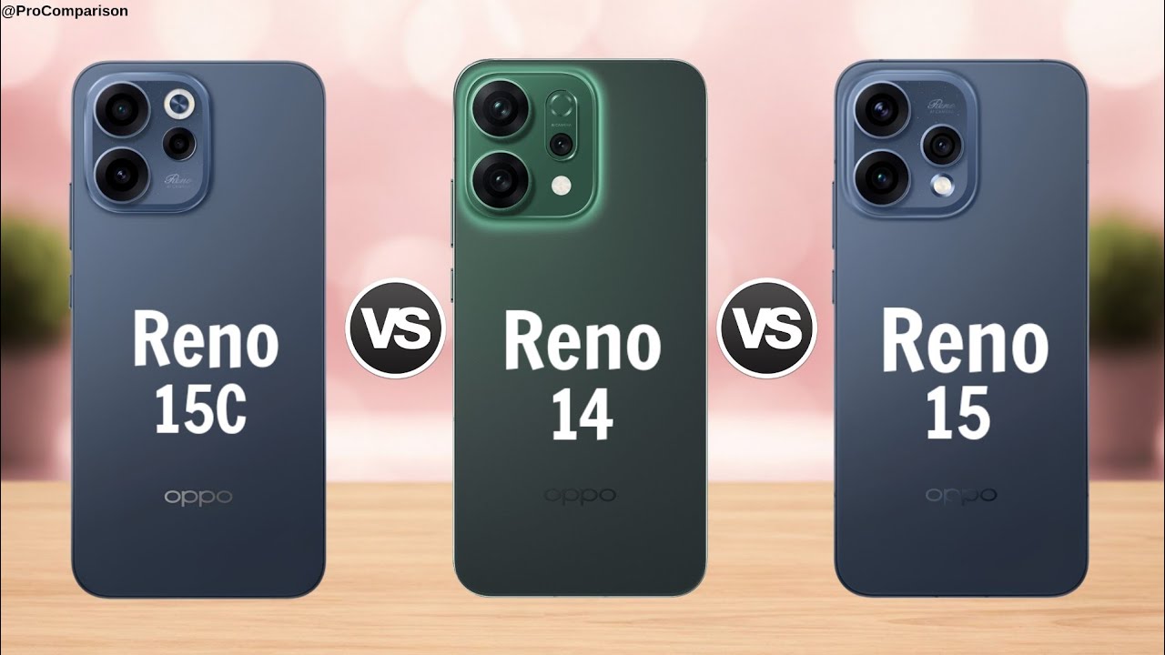 OPPO RENO 15C 5G vs OPPO RENO 14 5G vs OPPO RENO 15 5G || Full Comparison 