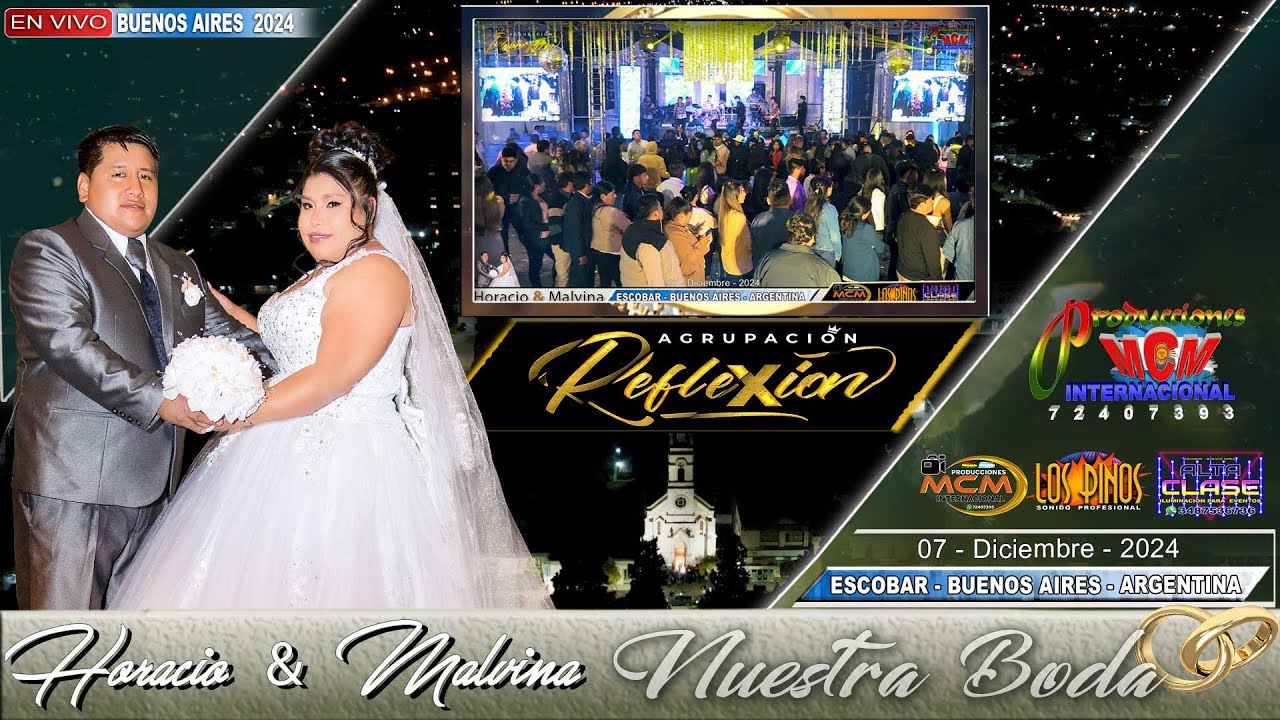 Agrupacion REFLEXION EN VIVO (MIX CUMBIAS) B.A. ARGENTINA BODA DE HORACIO Y MALVINA 2024 - MCM PRO