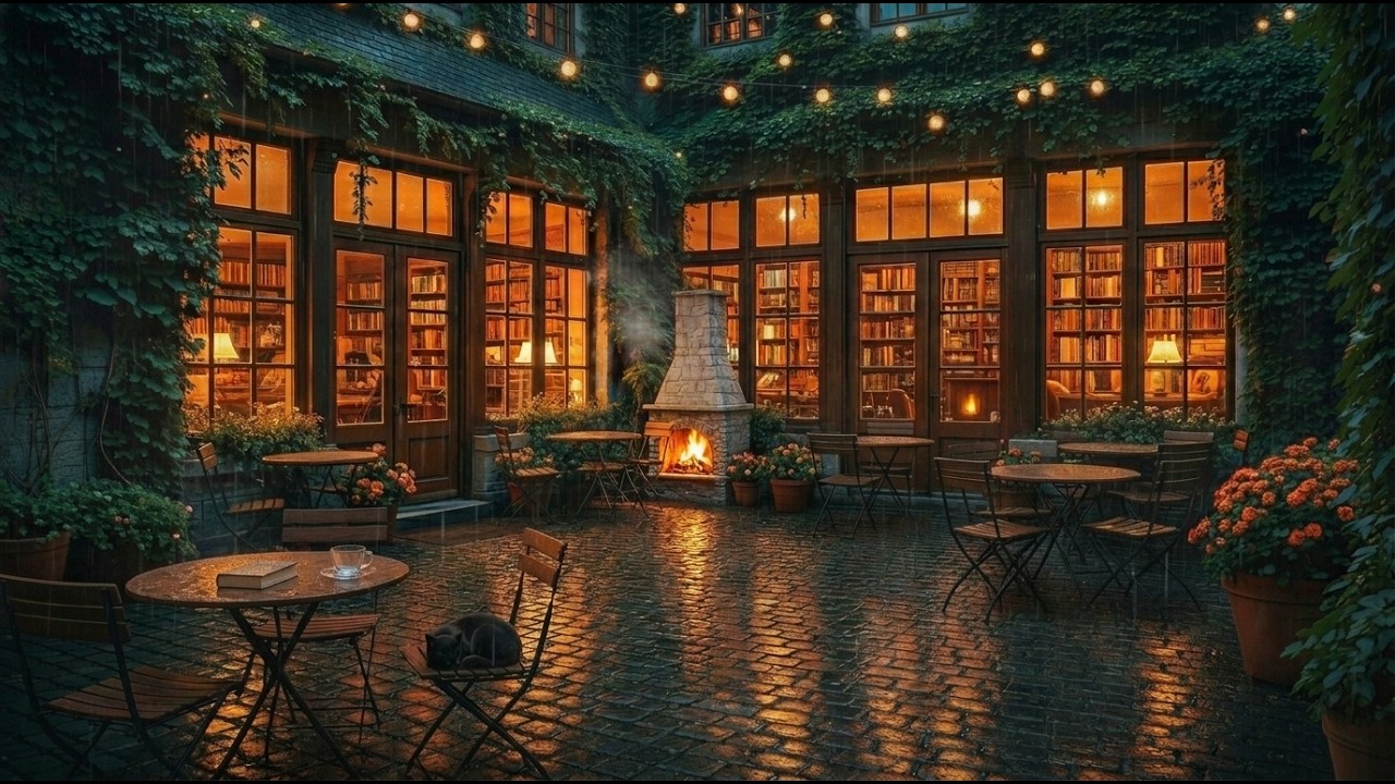 Cozy Library Coffee Shop Lofi ☕ — Deep Focus to Work, Study & Relax | Lofi Music