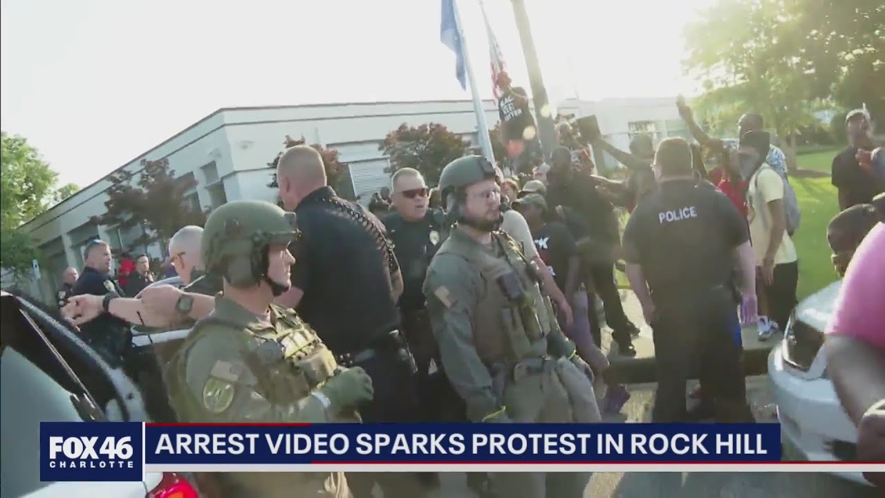 Arrest video sparks second night of protests in Rock Hill, SC