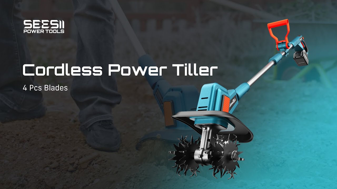 Seesii Gardening Electric Tiller