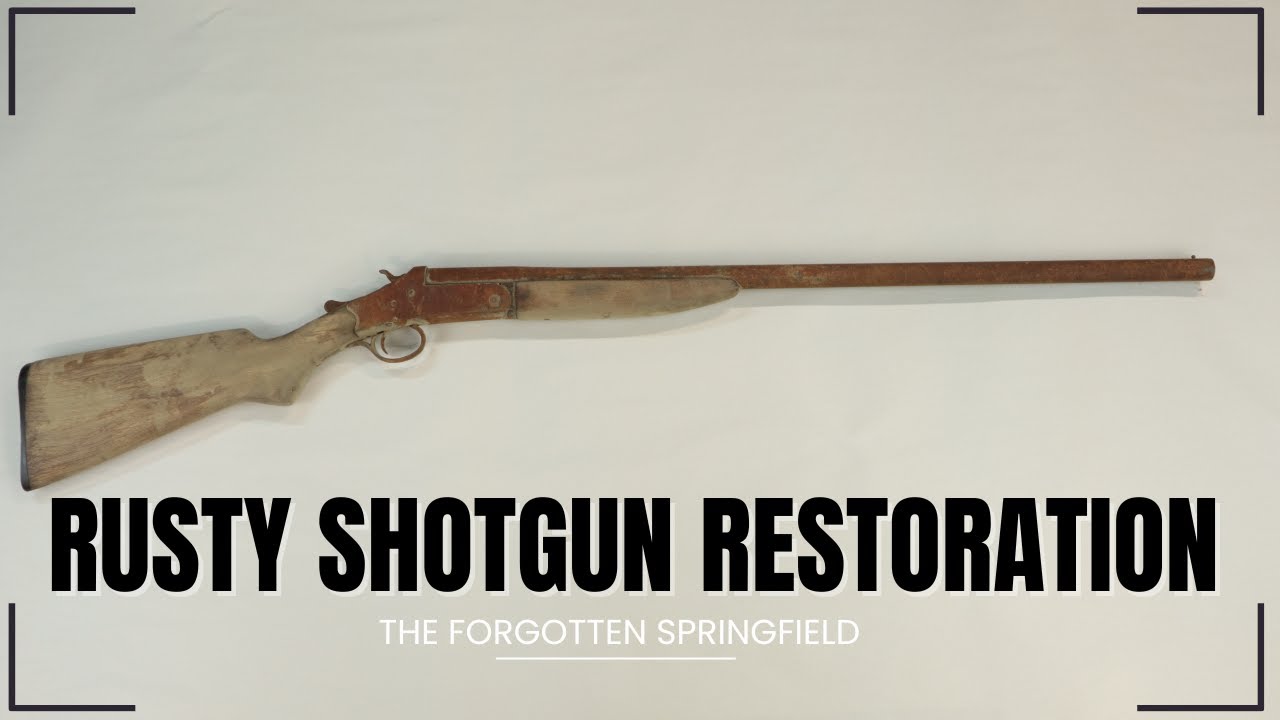 Gun Restoration, Forgotten Rusty Springfield  Shotgun (With Test Fire)