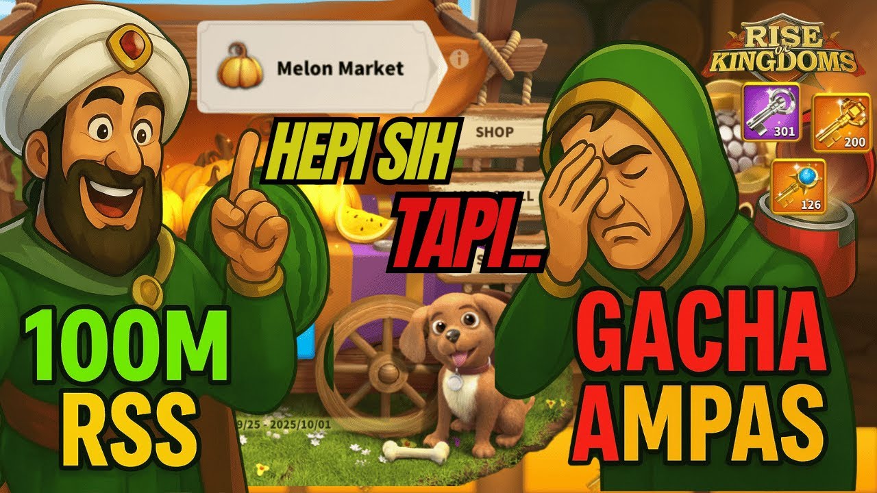 Event Melon Bikin Hepi, Gacha Malah Bikin Emosi 🤯 | Rise of Kingdoms Day 74