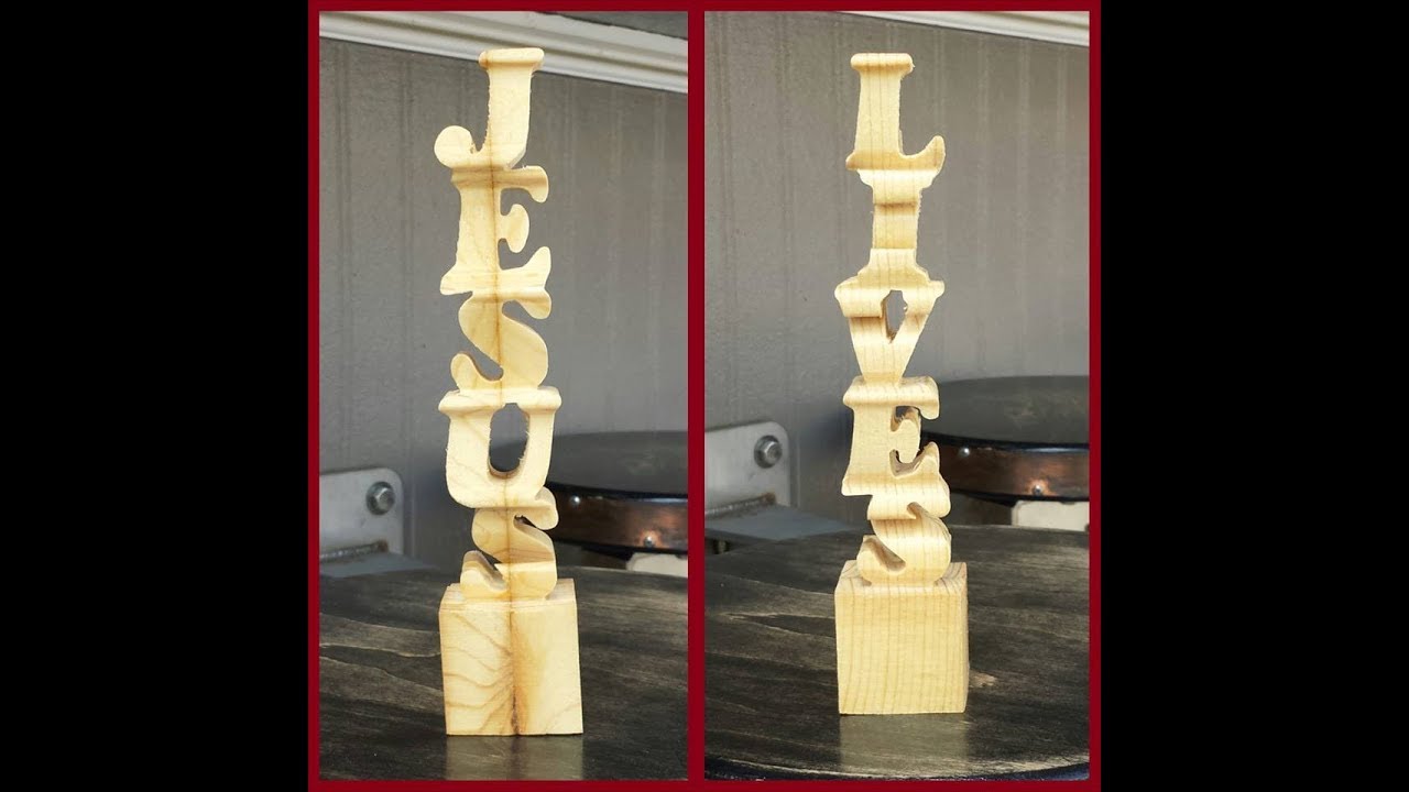Jesus Lives Scroll Saw Art