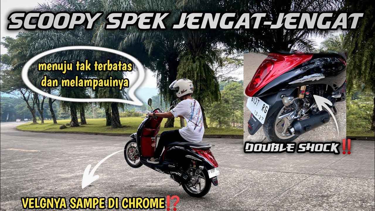 MODIFAN SIMPEL TAPI MESIN JAHAT‼️ Review Scoopy Karbu Modif Simple