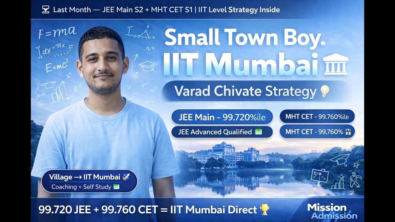 Don't Panic! 🛑 Watch this IIT Bombay Success Story before JEE Main 2