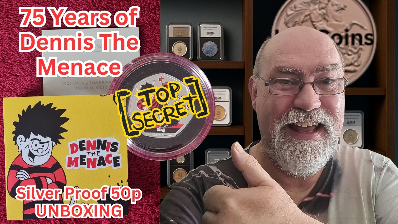 Dennis the Menace 50p Silver Proof – Worth the Hype? FULL Unboxing!