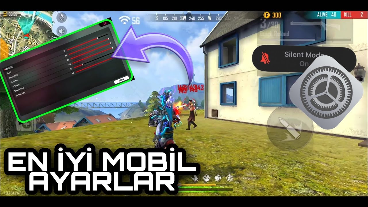 FREE FİRE HASSASİYET AYARLARI 2022 | EN İYİ KAFA GİDEN AYAR -FREE (M1014,M1887,M14,SVD,Desert Eagle
