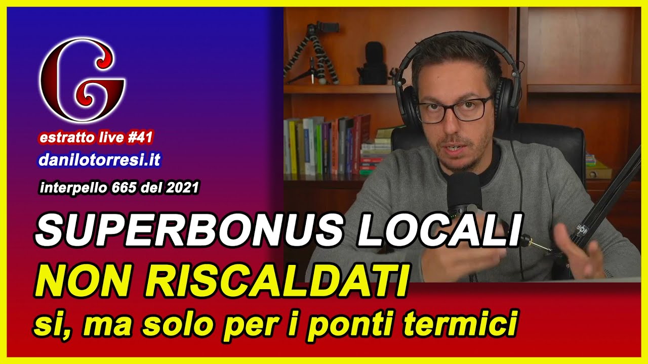 🟡 SUPERBONUS 110 pareti soffitta e vano scala non riscaldati - estratto live #41