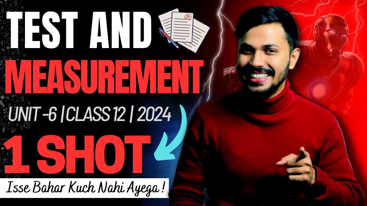 Test & Measurements in Sports Oneshot Unit 6 Physical Education Class 12 CBSE 2023-24 Board  🔥