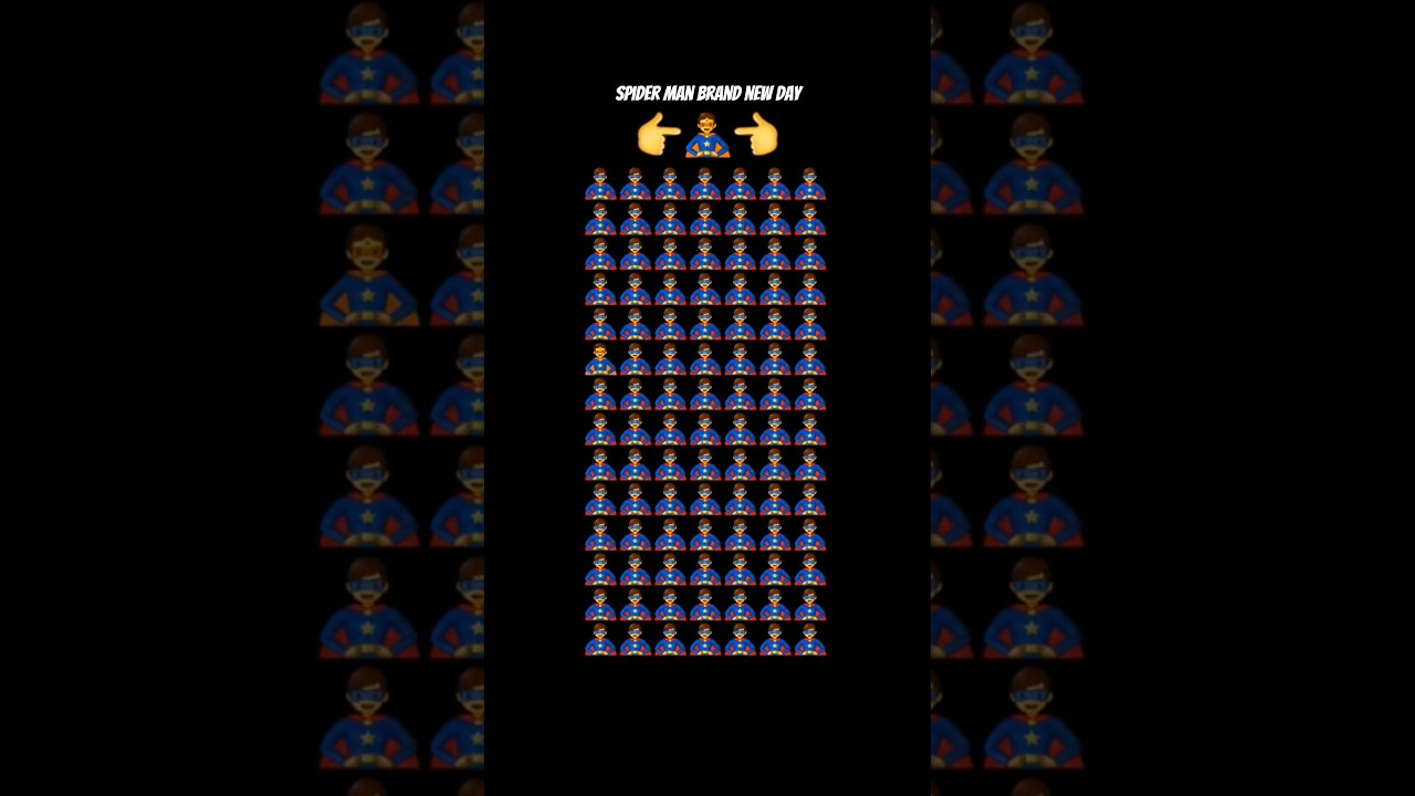 #spider man, brand new day #emoji